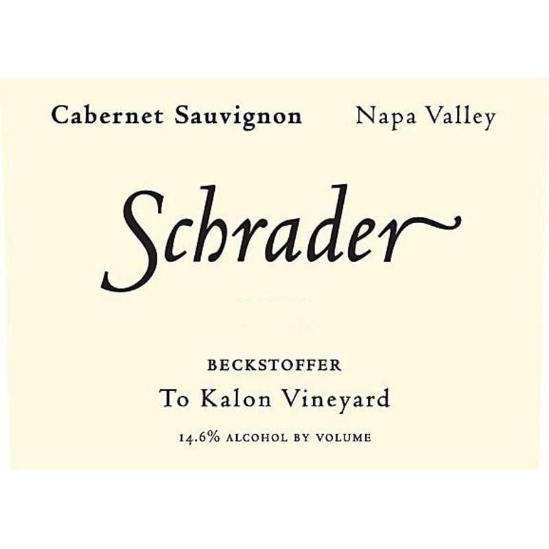 2013 Schrader, Beckstoffer To Kalon Vineyard Cabernet Sauvignon, Napa Valley 6x75cl