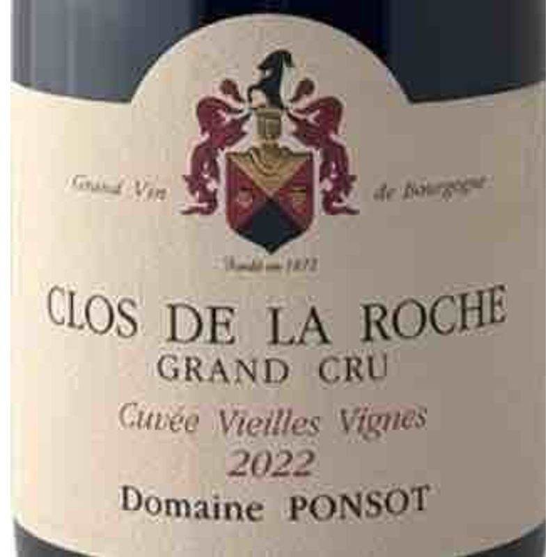 2022 Domaine Ponsot, Clos de la Roche Grand Cru, Cuvee Vieilles Vignes 1x150cl