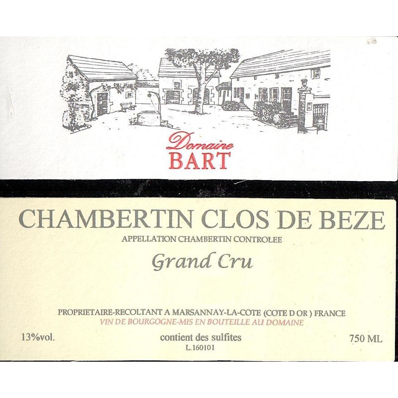 2021 Domaine Bart, Chambertin-Clos de Beze Grand Cru 6x75cl