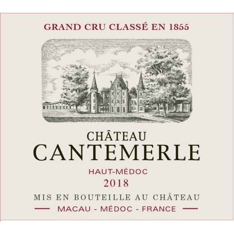 2018 Chateau Cantemerle 5eme Cru Classe, Haut-Medoc 6x75cl