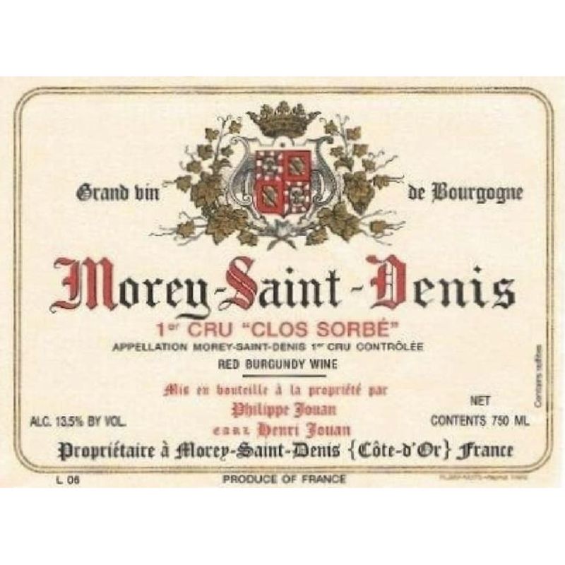 2022 Henri Jouan, Morey-Saint-Denis Premier Cru, Les Sorbes Vieilles Vignes 6x75cl