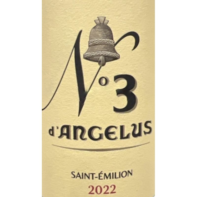 2022 Nº3 d'Angelus, Saint-Emilion Grand Cru 6x75cl