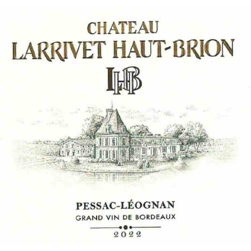 2022 Chateau Larrivet Haut-Brion, Rouge, Pessac-Leognan 3x150cl