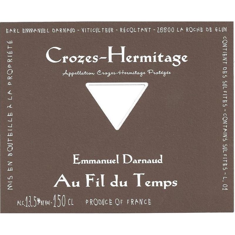 2020 Emmanuel Darnaud, Crozes-Hermitage, Fil Temps 12x75cl