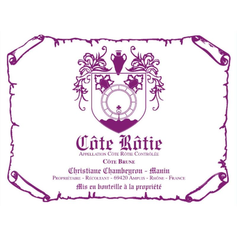 2022 Chambeyron Manin, Cote Rotie, Brune 12x75cl