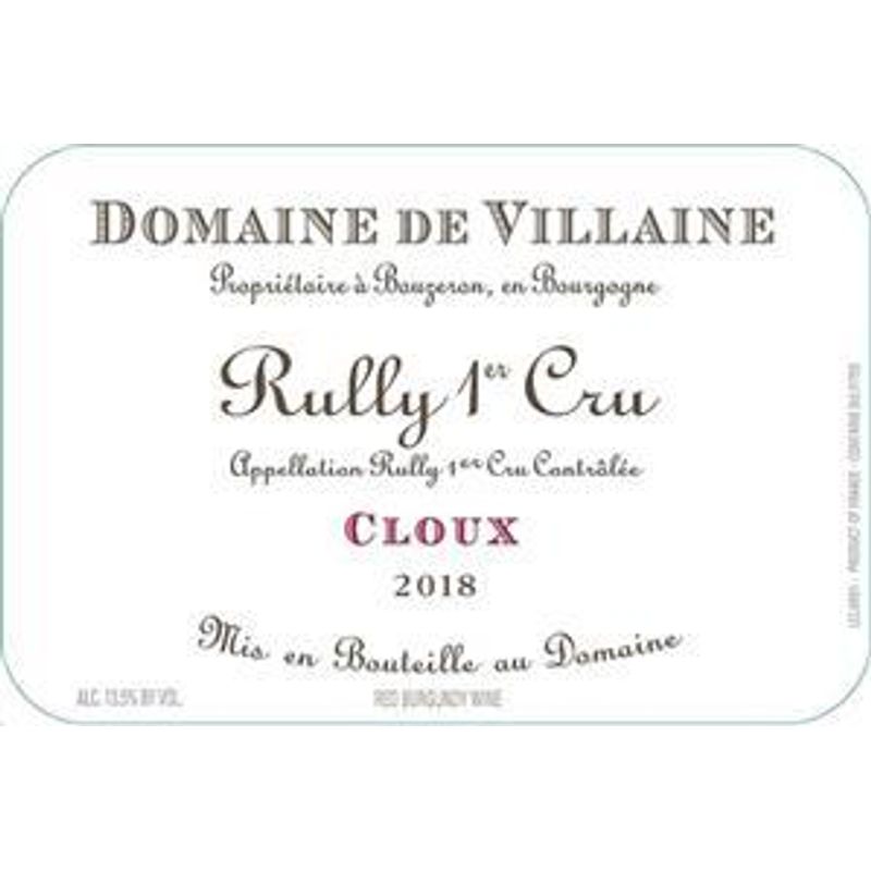 2022 Domaine Aubert et Pamela Villaine, Rully Premier Cru, Les Cloux Rouge 6x75cl