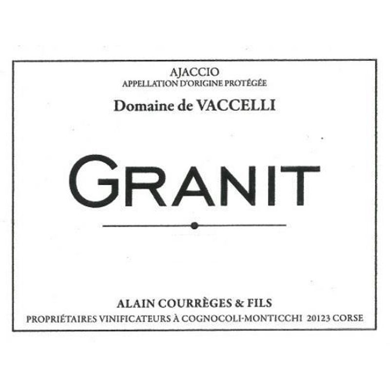 2023 Domaine de Vaccelli, Granit Blanc, Ajaccio 6x75cl