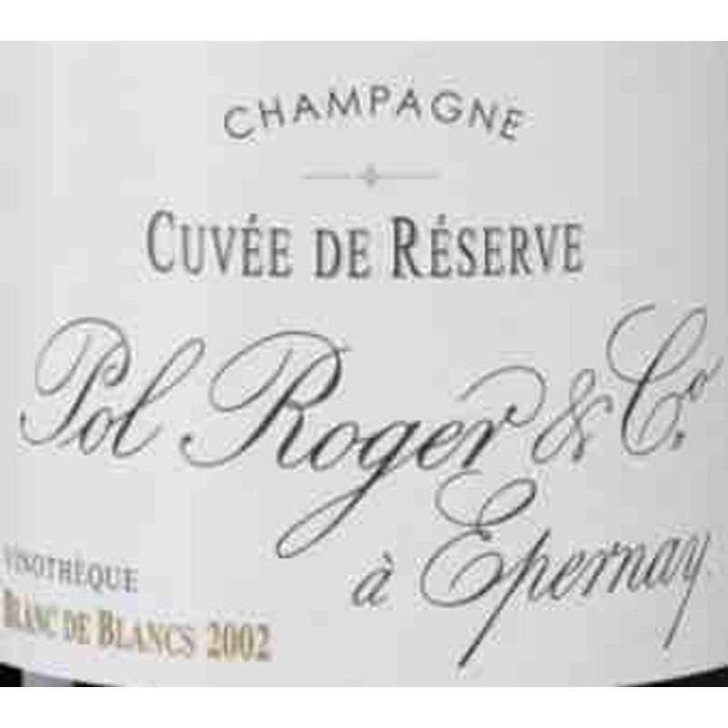 2002 Pol Roger, Cuvee de Reserve Vinotheque Blanc de Blancs, Champagne 1x75cl