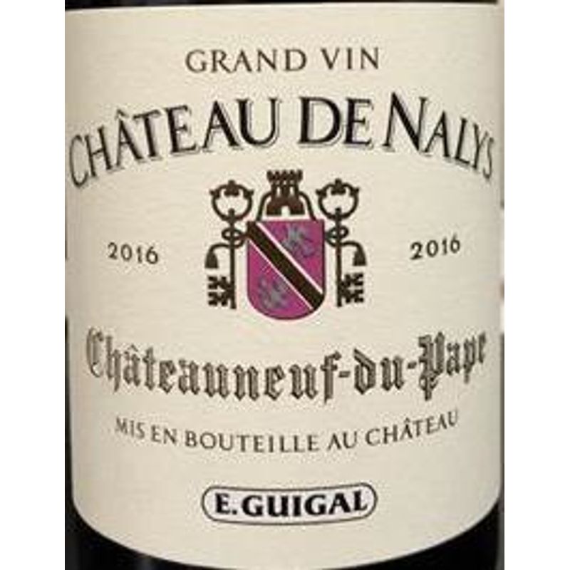 2016 Chateau de Nalys, Chateauneuf-du-Pape, Grand Vin 6x75cl