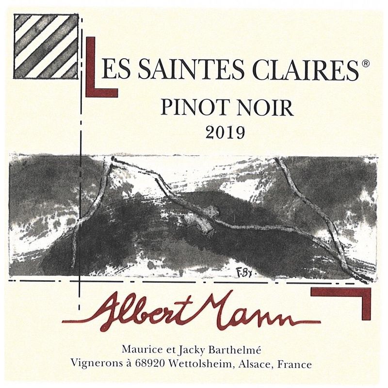 2021 Albert Mann, Saintes Claires Pinot Noir 12x75cl