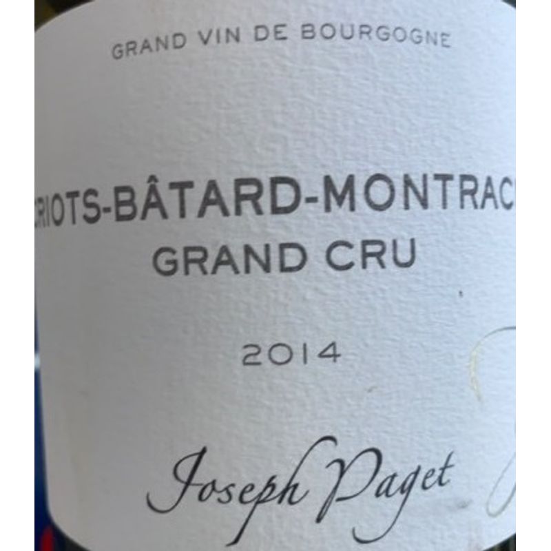 2014 Joseph Paget, Criots-Batard-Montrachet Grand Cru 6x75cl