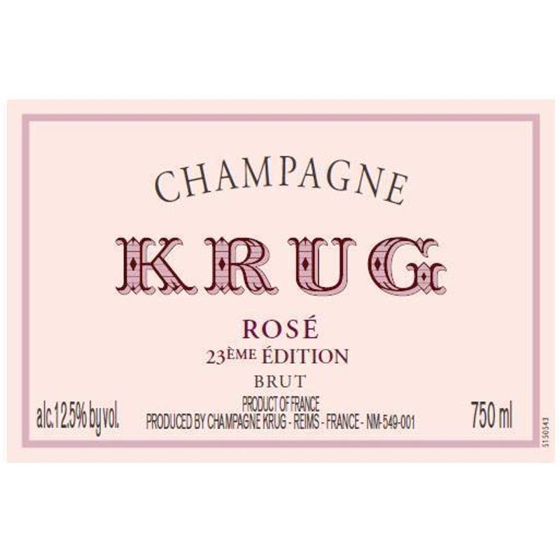 NV Krug, Rose 23eme Edition 3x75cl