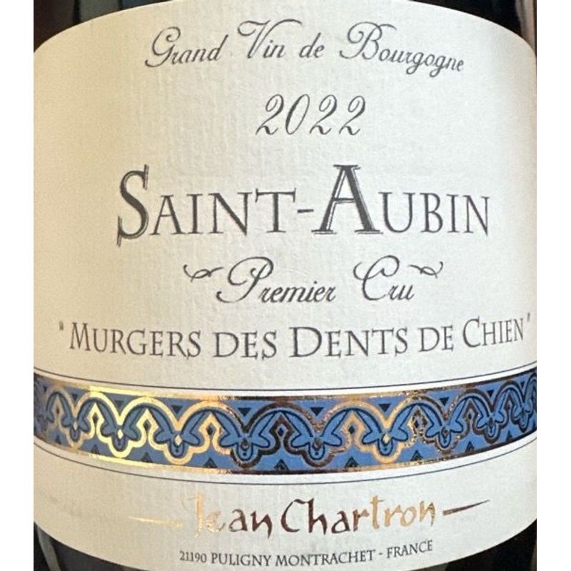 2022 Jean Chartron, Saint-Aubin Premier Cru, Les Murgers des Dents de Chien 1x75cl