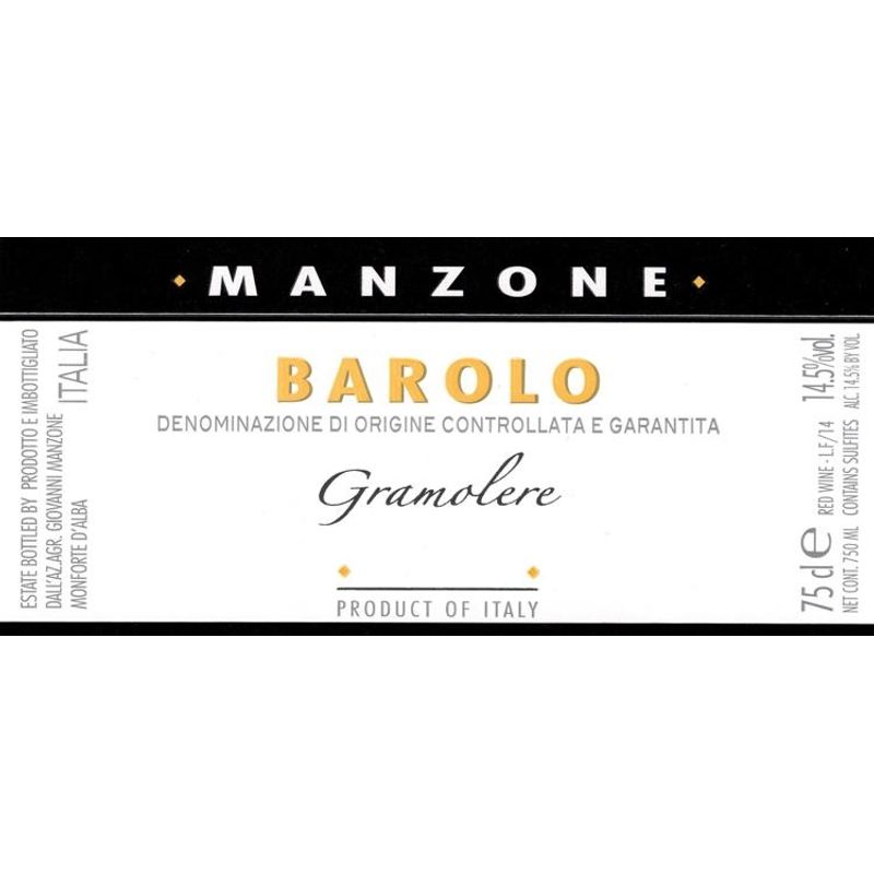 2001 Giovanni Manzone, Barolo, Gramolere 12x75cl