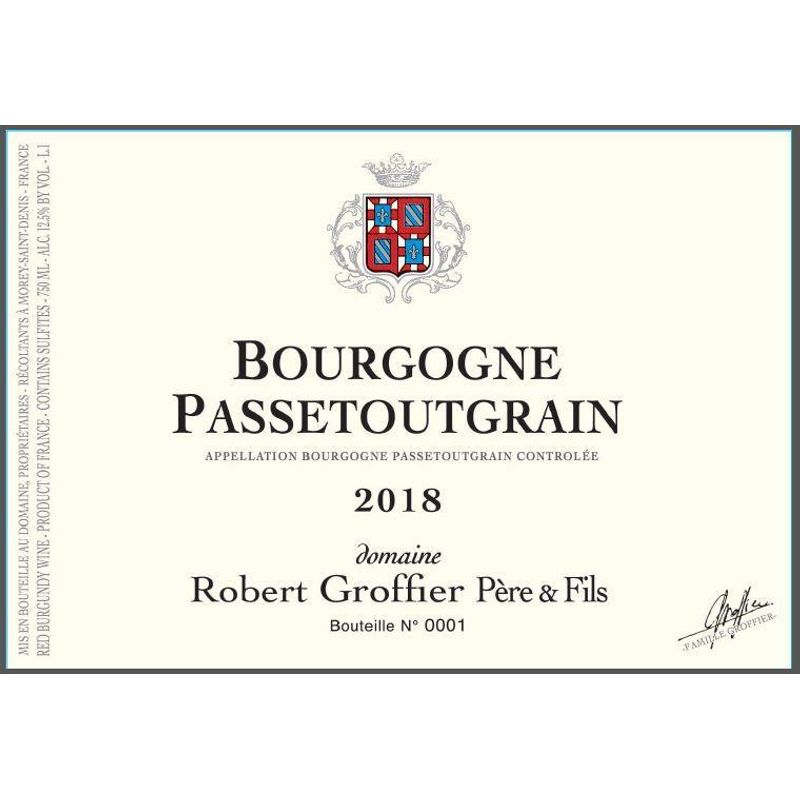 2018 Robert Groffier, Bourgogne Passe-tout-grains 6x75cl