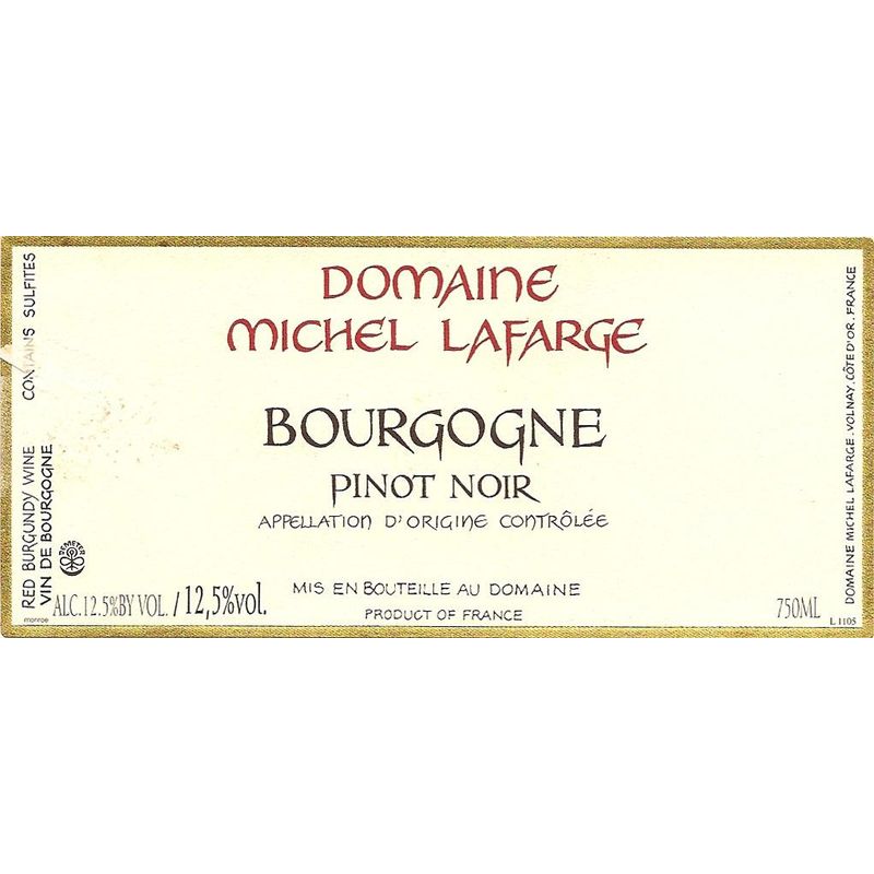 2011 Domaine Michel Lafarge, Bourgogne, Rouge 12x75cl