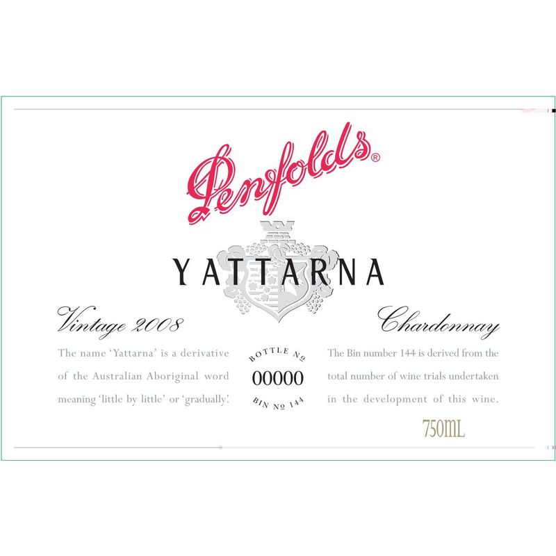 2008 Penfolds, Bin 144 Yattarna Chardonnay, Coonawarra 6x150cl