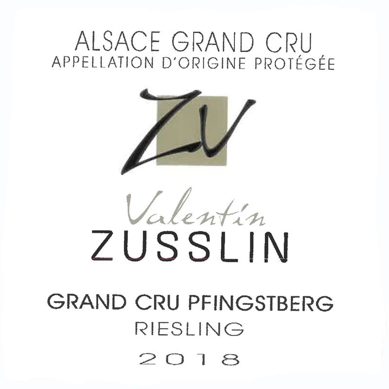 2018 Valentin Zusslin, Riesling Grand Cru, Pfingstberg 6x75cl