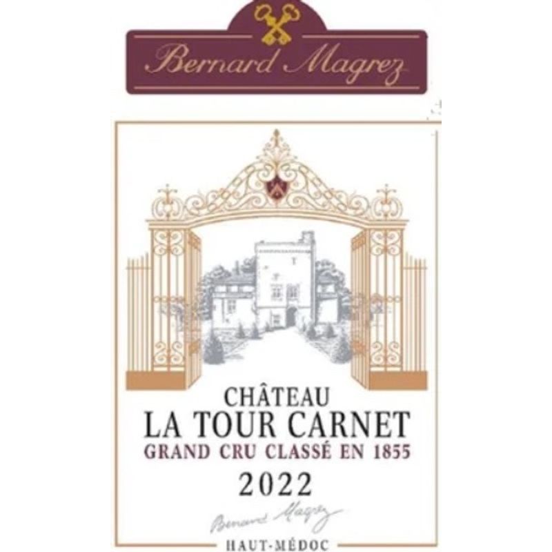 2022 Chateau La Tour Carnet 4eme Cru Classe, Haut-Medoc 6x75cl