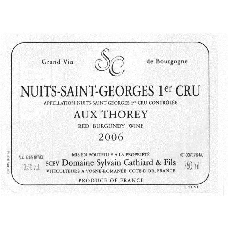 2007 Domaine Sylvain Cathiard, Nuits-Saint-Georges Premier Cru, Aux Thorey 12x75cl