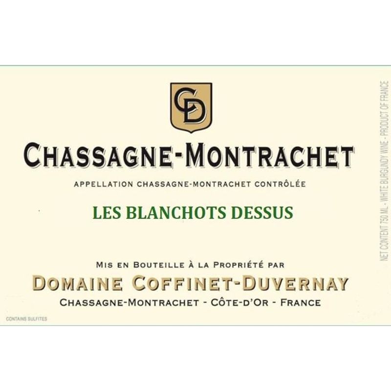 2020 Domaine Coffinet-Duvernay, Chassagne-Montrachet Premier Cru, Blanchot Dessus 6x75cl