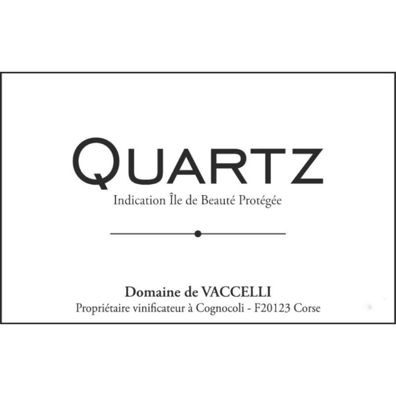 2023 Domaine de Vaccelli, Quartz Blanc, Ile de Beaute 6x75cl