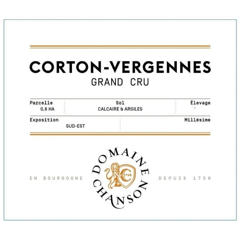 2023 Chanson Pere et Fils, Corton Grand Cru, Les Vergennes Blanc 6x75cl