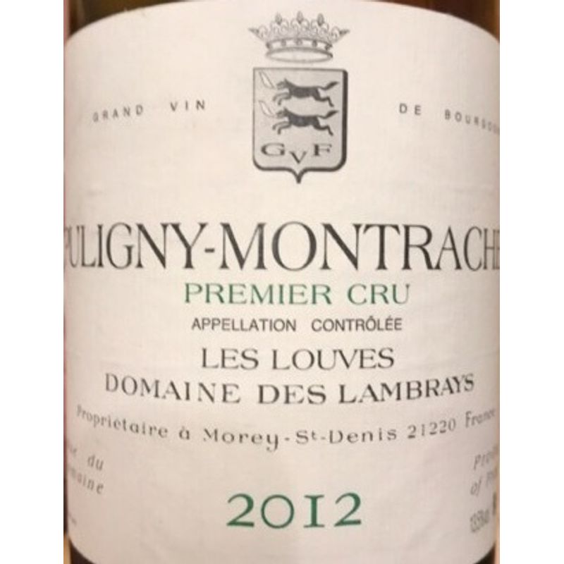 2012 Domaine des Lambrays, Puligny-Montrachet Premier Cru, Les Louves 6x75cl