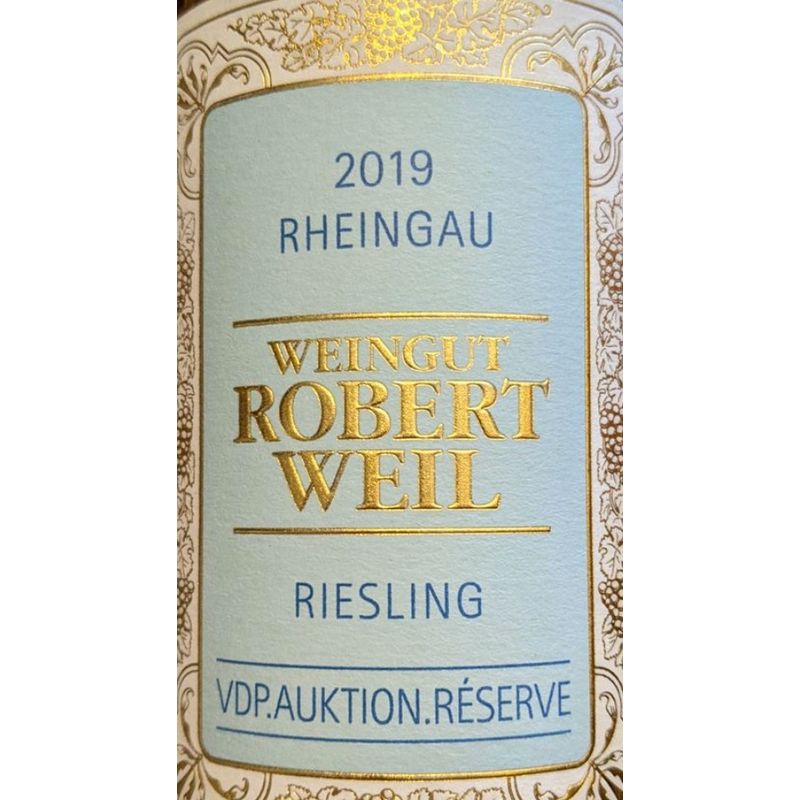 2021 Weingut Robert Weil, VDP Auktion Reserve Riesling, Rheingau 6x75cl