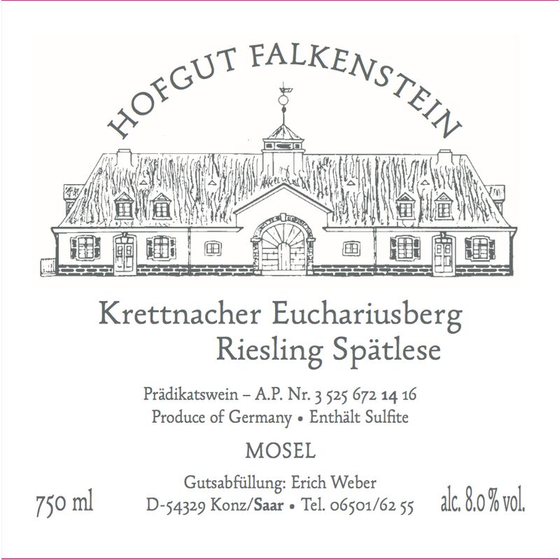 2024 Hofgut Falkenstein, Krettnacher Euchariusberg Riesling Spatlese, Mosel 6x75cl