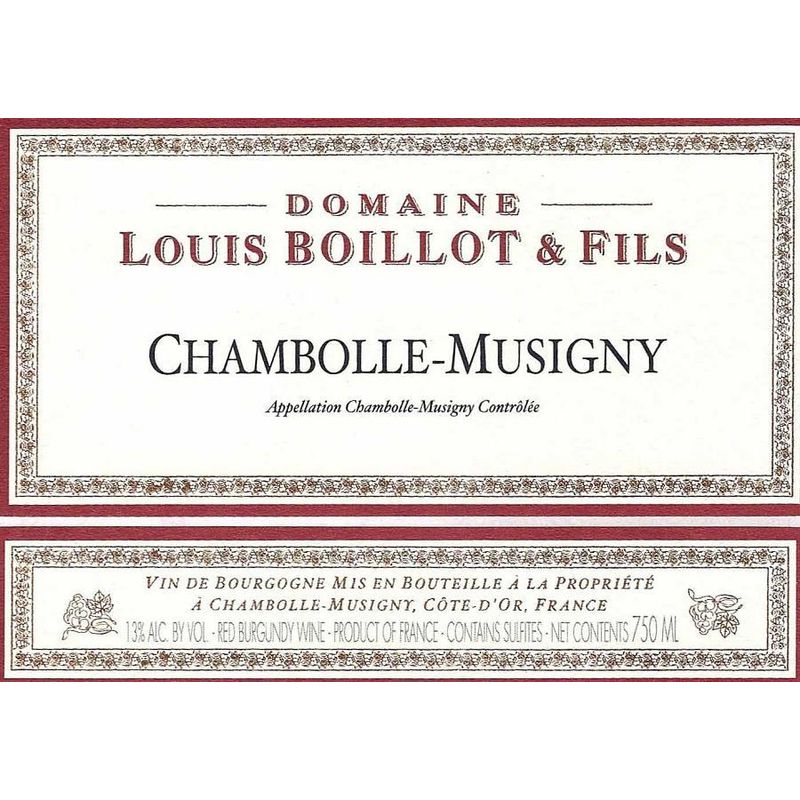 2020 Domaine Louis Boillot, Chambolle-Musigny 6x75cl