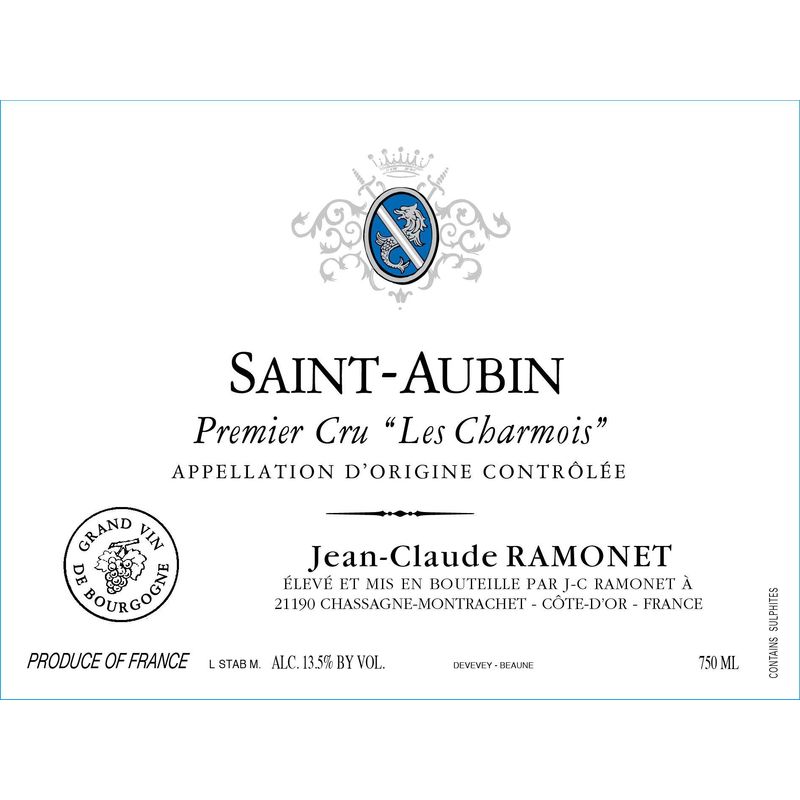 2019 Jean-Claude Ramonet, Saint-Aubin Premier Cru, Le Charmois 6x75cl