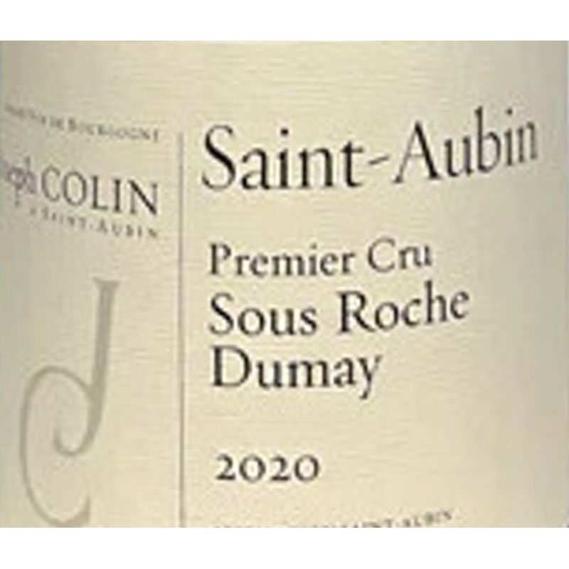 2020 Joseph Colin, Saint-Aubin Premier Cru, Sous Roche Dumay 6x75cl