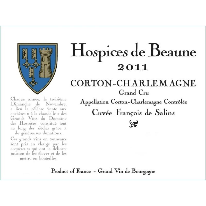 2011 Hospices de Beaune (Laurent Ponsot), Corton-Charlemagne Grand Cru, Cuvee Francois de Salins 3x150cl