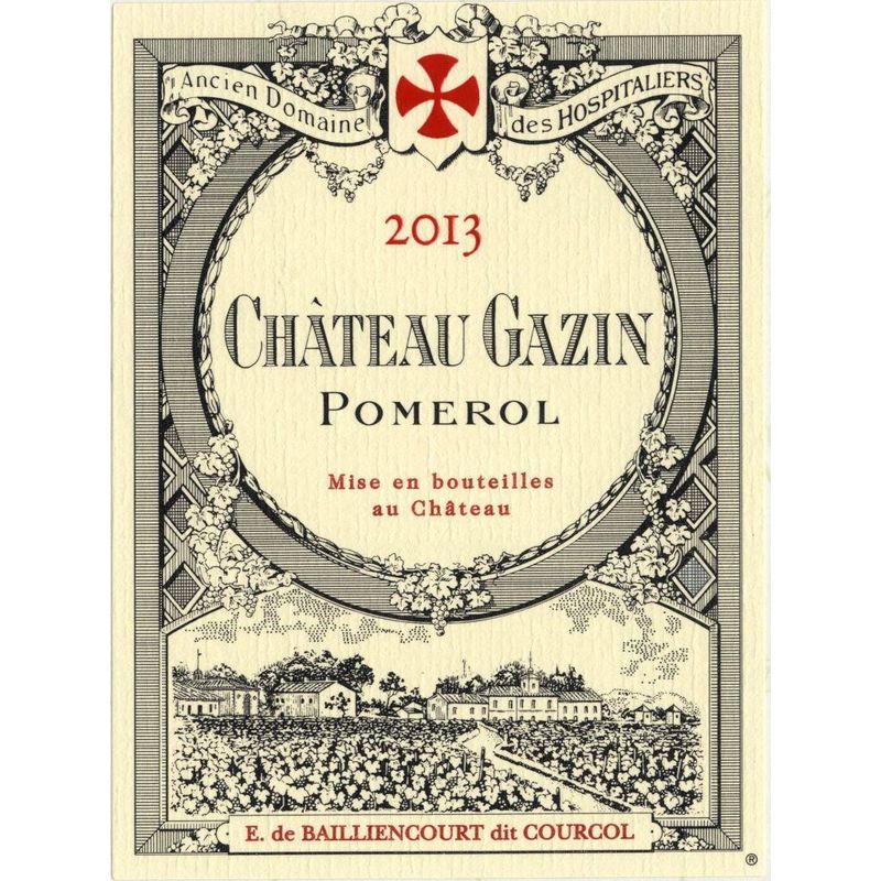 2013 Chateau Gazin, Pomerol 6x75cl