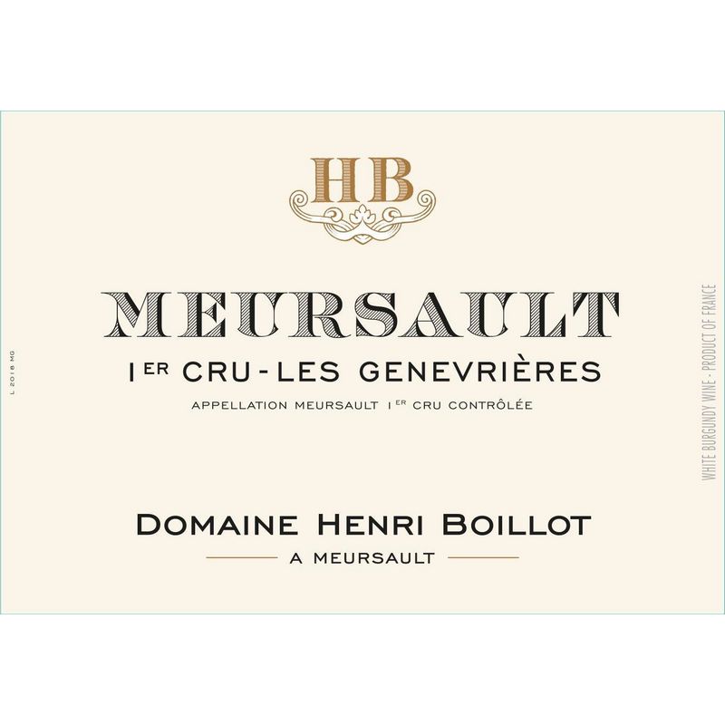 2016 Domaine Henri Boillot, Meursault Premier Cru, Genevrieres 6x75cl
