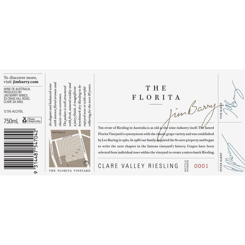 2024 Jim Barry, Florita Riesling, Clare Valley 6x75cl