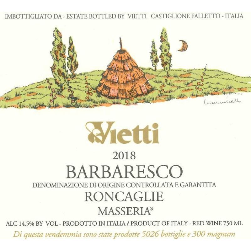 2018 Vietti, Barbaresco, Roncaglie Masseria Rosso 1x150cl