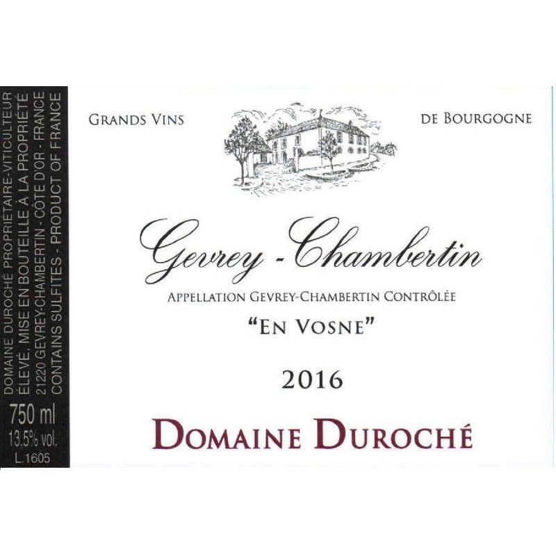 2016 Domaine Duroche, Gevrey-Chambertin, En Vosne 6x75cl