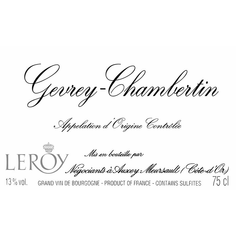 2011 Domaine Leroy, Gevrey-Chambertin 12x75cl