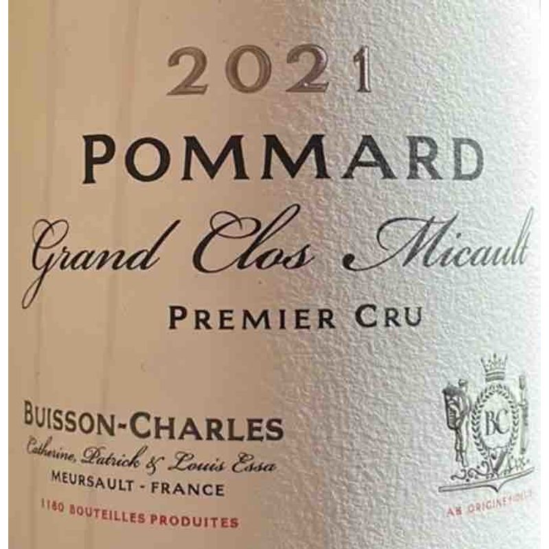 2021 Buisson-Charles, Pommard Premier Cru, Le Clos Micault 12x75cl