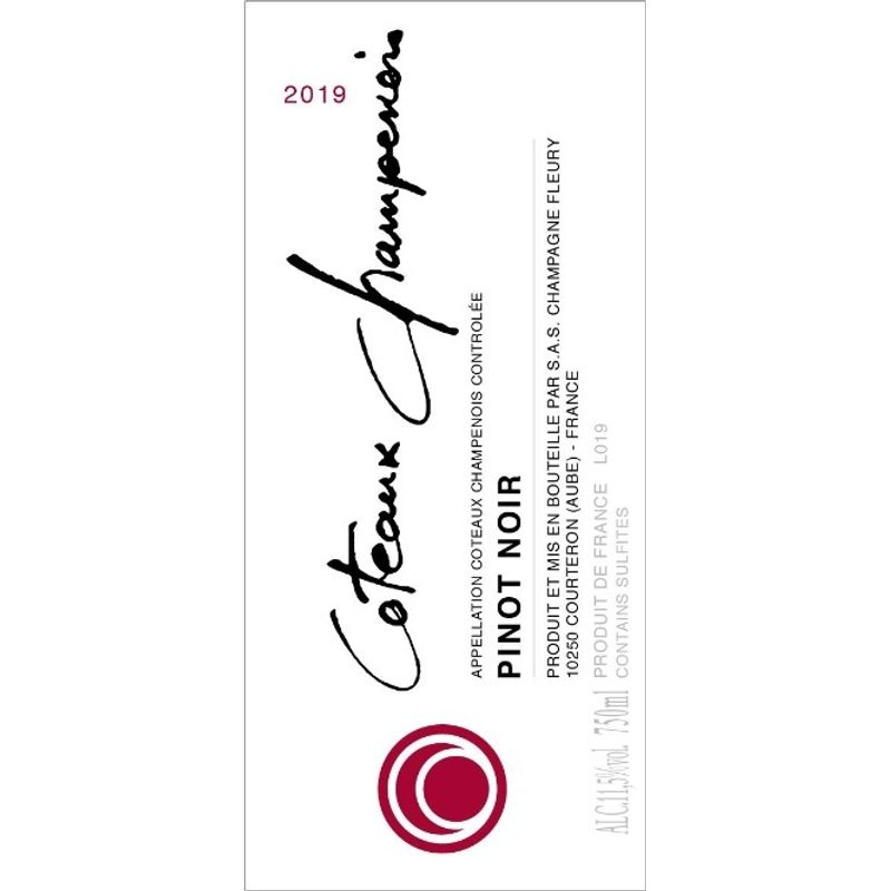 2019 Fleury, Pinot Noir, Coteaux Champenois 6x75cl