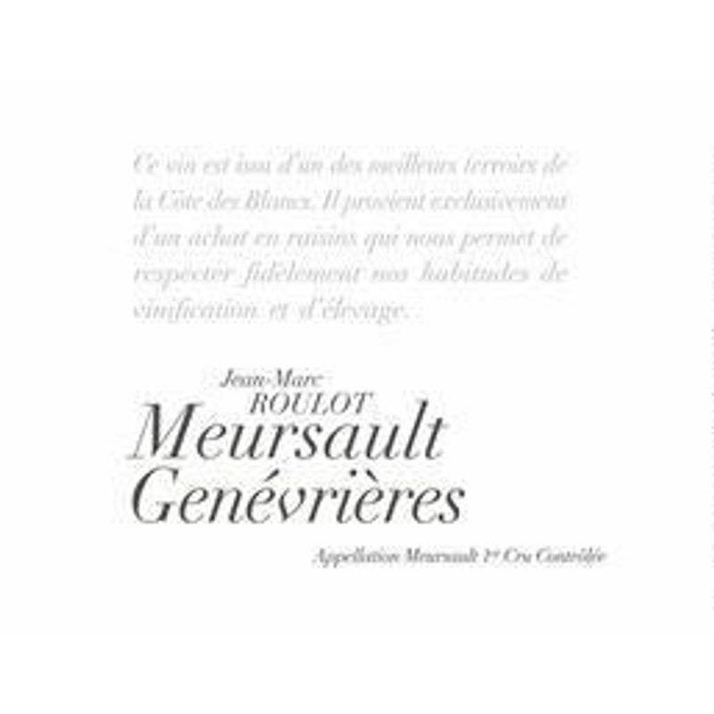 2018 Jean-Marc Roulot, Meursault Premier Cru, Genevrieres 3x150cl
