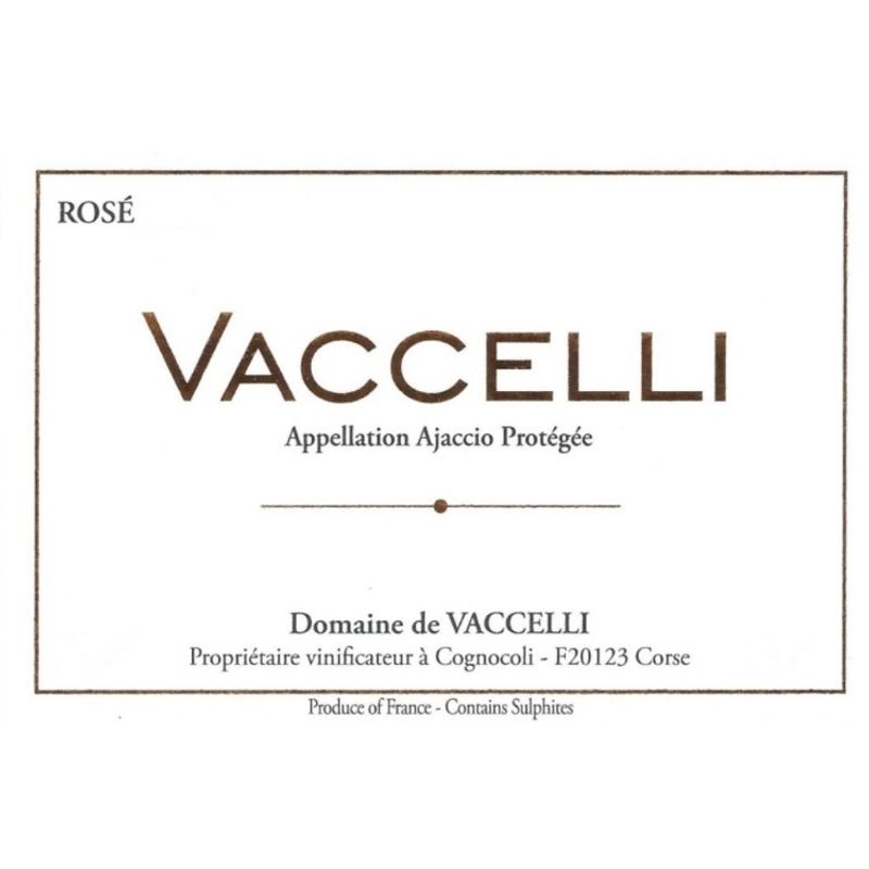 2023 Domaine de Vaccelli, Vaccelli Rose, Ajaccio 6x75cl