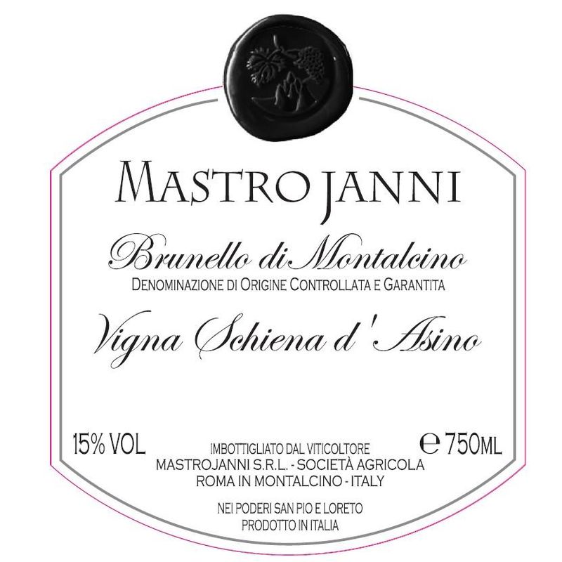 Mastrojanni Vigna Schiena d'Asino, Brunello di Montalcino 2018