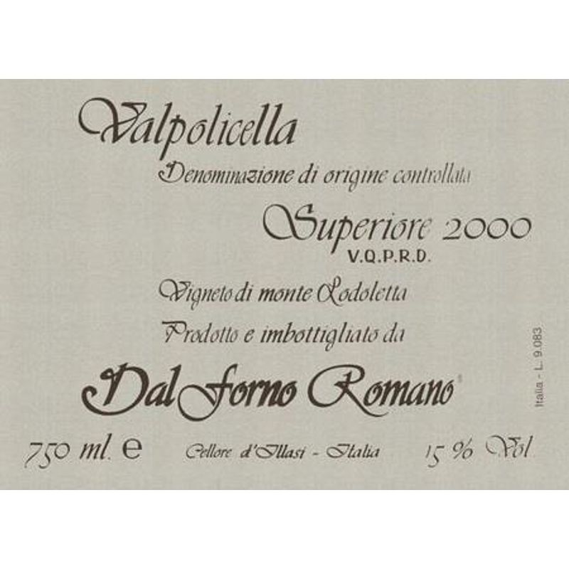 Dal Forno Romano Vigneto Monte Lodoletta Amarone 2003 3L
