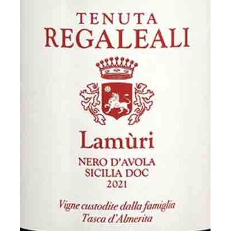 Tasca d'Almerita Tenuta Regaleali Lamuri Nero d'Avola Sicilia 2021