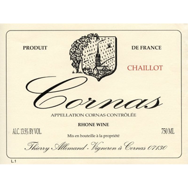 Thierry Allemand Cornas Chaillots 2020