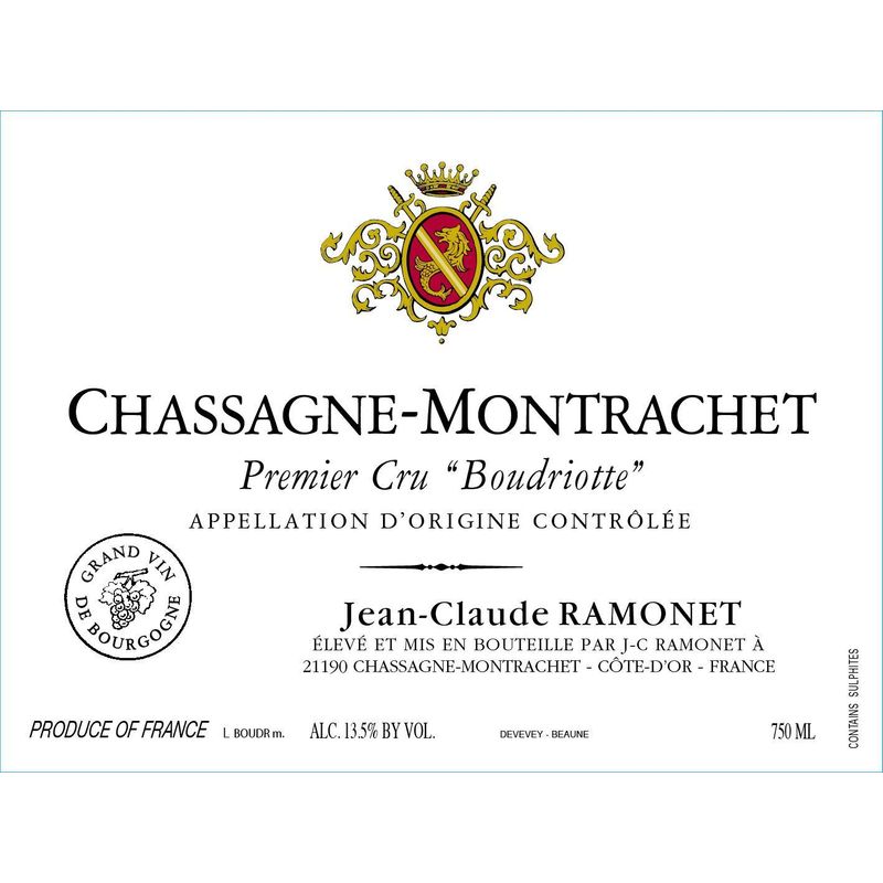 Domaine Ramonet La Boudriotte Rouge, Chassagne-Montrachet 2020