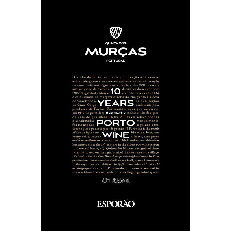 Quinta dos Murcas Port 10 Years (PRE-ARRIVAL)